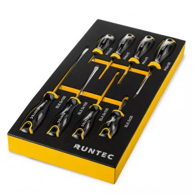 Набор отверток RUNTEC S2 в ложементе EVA, 8 предметов
