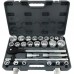 Набор торцевых головок 3/4" дюйм. и метр. 27 пр. (3/4"-2", 19-50 мм)