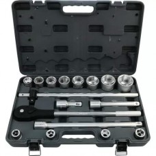Набор торцевых головок 3/4" 6 гр., 19-50 мм, 17 пр. Набор торцевых головок 3/4" 6 гр., 19-50 мм, 17 пр.