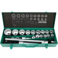 Набор торцевых головок 3/4" 12 гр., 19-55 мм, 21 пр.