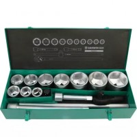 Набор торцевых головок 1", 6 гр., 14 пр., 36-80 мм