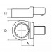 Насадка для динамометрического ключа накидная 28 мм с посадочным квадратом 14*18  GARWIN INDUSTRIAL 505580-28-14