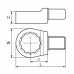 Насадка для динамометрического ключа накидная 30 мм с посадочным квадратом 24*32  GARWIN INDUSTRIAL 505580-30-24