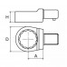 Насадка для динамометрического ключа накидная 12 мм с посадочным квадратом 9*12  GARWIN INDUSTRIAL 505580-12-9