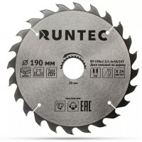 Диск пильный по дереву RUNTEC (190х30 мм 24T)
