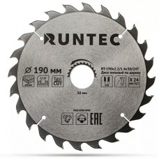 Диск пильный по дереву RUNTEC (190х30 мм 24T)