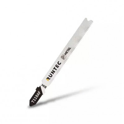 Пилки для лобзика по металлу RUNTEC T 118 AF, BIM, 5 шт