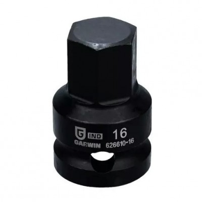 Головка торцевая ударная HEX 1/2" 16 мм L=38,1 мм  GARWIN INDUSTRIAL 626610-16