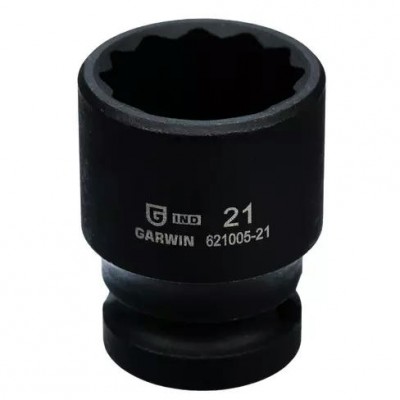 Головка торцевая ударная 1/2" 12 гр. 21 мм  GARWIN INDUSTRIAL 621005-21