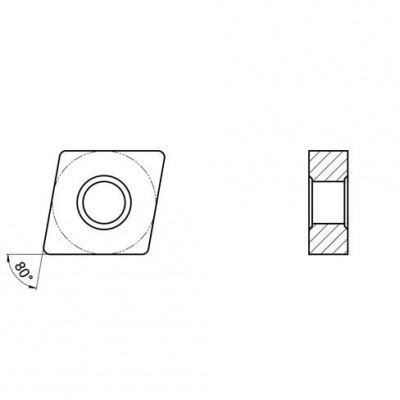 Пластина токарная для черновой обработки углеродистых и легированных сталей