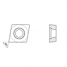 Пластина токарная для получист./получерн. обработки нержавеющих сталей