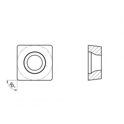 Пластина токарная для черновой обработки чугуна