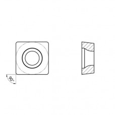 Пластина токарная для черновой обработки чугуна