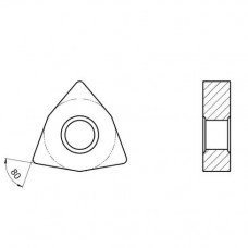 Пластина токарная для получист./получерн. обработки углеродистых сталей и чугуна