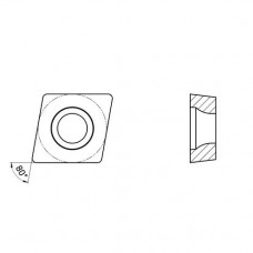 Пластина токарная для чистовой обработки нержавеющих сталей