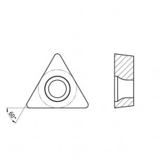 Пластина токарная для черновой обработки чугуна