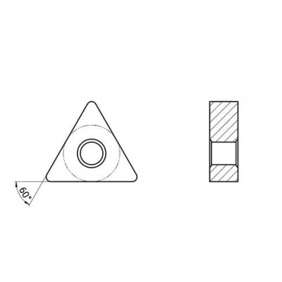 Пластина токарная для тяжелой черновой обработки углеродистых и легированных сталей