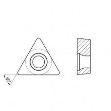 Пластина токарная для получист./получерн. обработки универсальный сплав