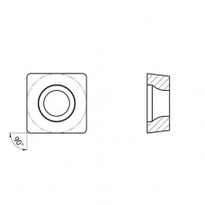 Пластина токарная для чистовой обработки нержавеющих сталей