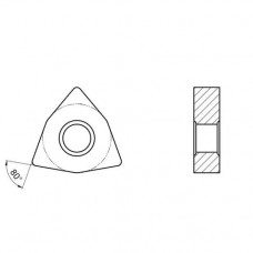 Пластина токарная для чистовой обработки углеродистых сталей и чугуна