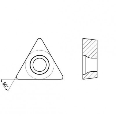 Пластина токарная для черновой обработки нержавеющих сталей