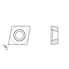 Пластина токарная для получист./получерн. обработки нержавеющих сталей и жаропрочных сплавов