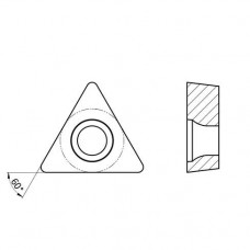Пластина токарная для чистовой обработки углеродистых сталей и чугуна