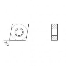 Пластина токарная для получист./получерн. обработки углеродистых и легированных сталей