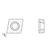 Пластина токарная для чистовой обработки нержавеющих сталей и жаропрочных сплавов Пластина токарная для чистовой обработки нержавеющих сталей и жаропрочных сплавов
