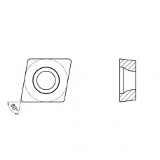 Пластина токарная для получист./получерн. обработки универсальный сплав
