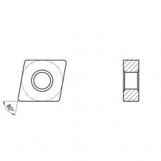 Пластина токарная для тяжелой черновой обработки нержавеющих сталей и жаропрочных сплавов
