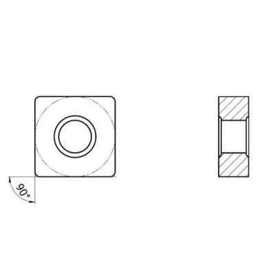 Пластина токарная для тяжелой черновой обработки углеродистых и легированных сталей