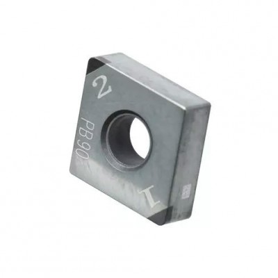 Пластина токарная со вставкой из КНБ для тяжелой прерывистой обработки чугуна и закаленных сталей