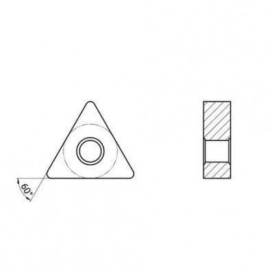 Пластина токарная для черновой обработки чугуна
