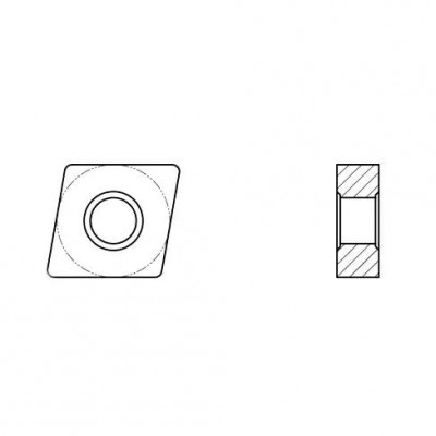 Пластина токарная для черновой обработки углеродистых и легированных сталей