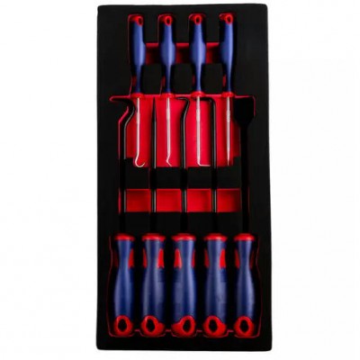 Набор инструментов для демонтажа сальников, колец и остатков герметика в ложементе EVA, 9 пр Набор инструментов для демонтажа сальников, колец и остатков герметика в ложементе EVA, 9 пр