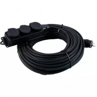 Удлинитель силовой КГ 3500 Вт 3 гнезда 20 м (c/з) IP44 Удлинитель силовой КГ 3500 Вт 3 гнезда 20 м (c/з) IP44