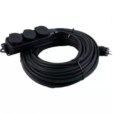 Удлинитель силовой КГ 3500 Вт 3 гнезда 20 м (c/з) IP44