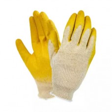 Перчатки х/б с латексным покрытием, одинарный облив