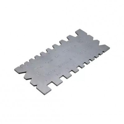 Шаблон для контроля резьб 55 и 60 градусов с различными углами