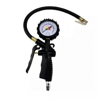 Подкачка шин с манометром 64 мм, усиленная композитная ручка, рукав 35 см