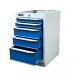 Тумба для верстака 5 ящиков синяя RAL5005  GARWIN INDUSTRIAL 004112-5005