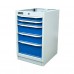 Тумба для верстака 5 ящиков синяя RAL5005  GARWIN INDUSTRIAL 004112-5005