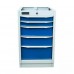 Тумба для верстака 5 ящиков синяя RAL5005  GARWIN INDUSTRIAL 004112-5005
