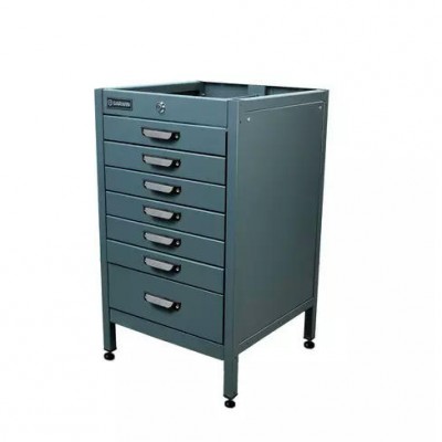 Тумба 7 ящиков Standart, без крышки, серый каркас, серые ящики, 7011+7011  GARWIN PRO MST-T7-7011-7011 Тумба 7 ящиков Standart, без крышки, серый каркас, серые ящики, 7011+7011  GARWIN PRO MST-T7-7011-7011