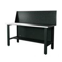 Верстак серии Industrial, 1700 мм, оцинк, экран 500, серый RAL 7016 Верстак серии Industrial, 1700 мм, оцинк, экран 500, серый RAL 7016