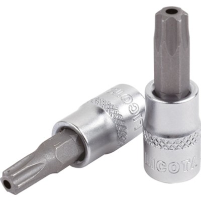 Licota H4TT027 Головка торцевая с вставкой torx с отверстием 1/2" T27 L=55 мм