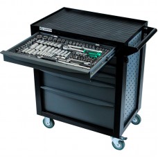 GARWIN EQ-000012 Тележка инструментальная Standart 6 полок, с комплектом инструмента в разборном кейсе, 169 пр.
