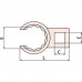 GARWIN GSS-VDB24 Ключ разрезной "воронья лапа" искробезопасный 1/2" 1-5/16"