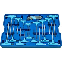 Licota ACK-B1002 Набор ключей Т-образных шестигранных и торкс, с пластиковой рукояткой, 26 пр., в ложементе Licota ACK-B1002 Набор ключей Т-образных шестигранных и торкс, с пластиковой рукояткой, 26 пр., в ложементе